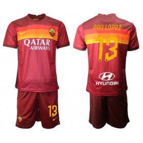 Maillot de Foot AS Roma Pau Lopez 13 Enfant Domicile 2020-2021